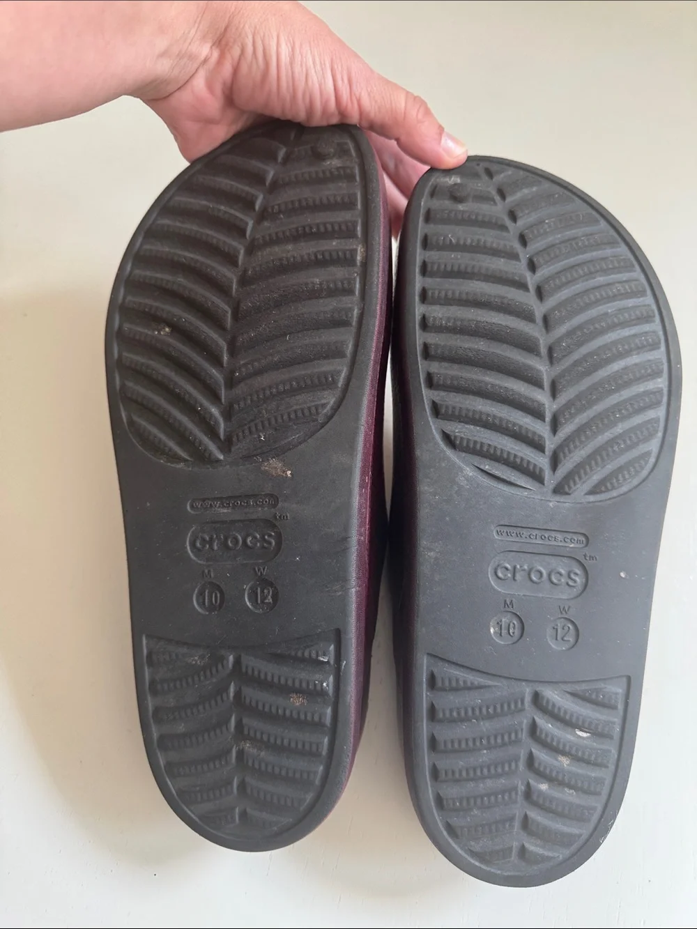 CROCS Men's Slip-On Clogs in Burgundy